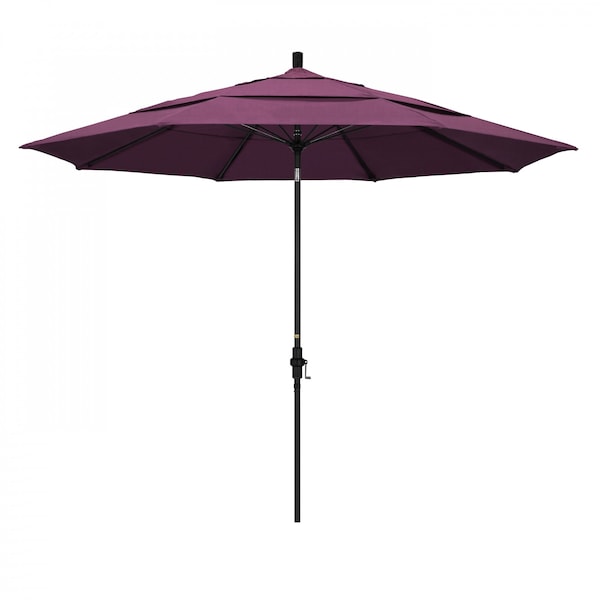 California Umbrella Patio Umbrella, Octagon, 109.5" H, Sunbrella Fabric, Iris - 194061022603