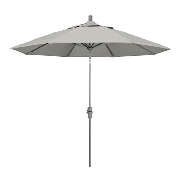 California Umbrella Patio Umbrella, Octagon, 102.38" H, Sunbrella Fabric, Granite - 194061016138