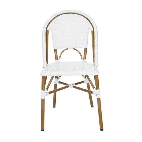 Safavieh Salcha Side Chair, White & Light Brown - FOX5210L-SET2