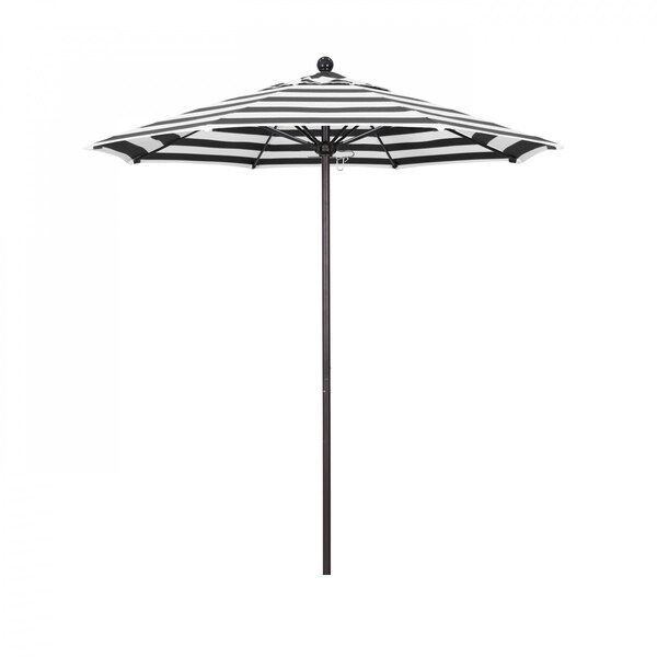 California Umbrella Patio Umbrella, Octagon, 96" H, Sunbrella Fabric, Cabana Classic - 194061004036
