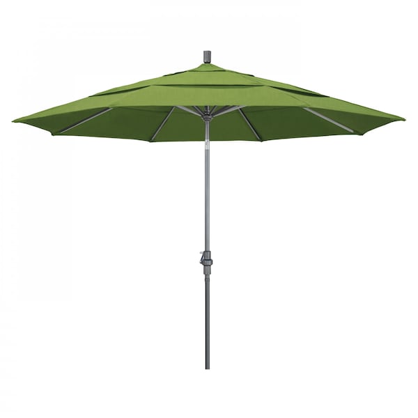 California Umbrella Patio Umbrella, Octagon, 110.5" H, Sunbrella Fabric, Spectrum Cilantro - 194061012710