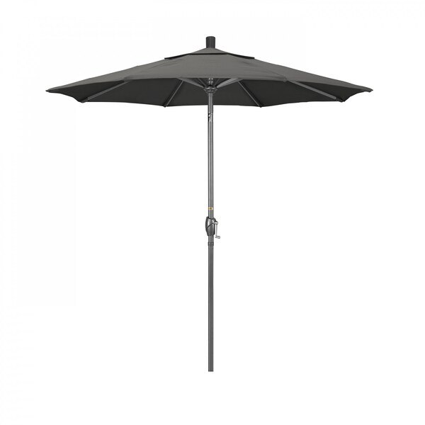 California Umbrella Patio Umbrella, Octagon, 95.5" H, Sunbrella Fabric, Charcoal - 194061028582