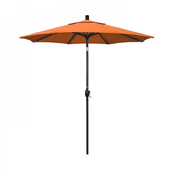 California Umbrella Patio Umbrella, Octagon, 95.5" H, Sunbrella Fabric, Tangerine - 194061031186