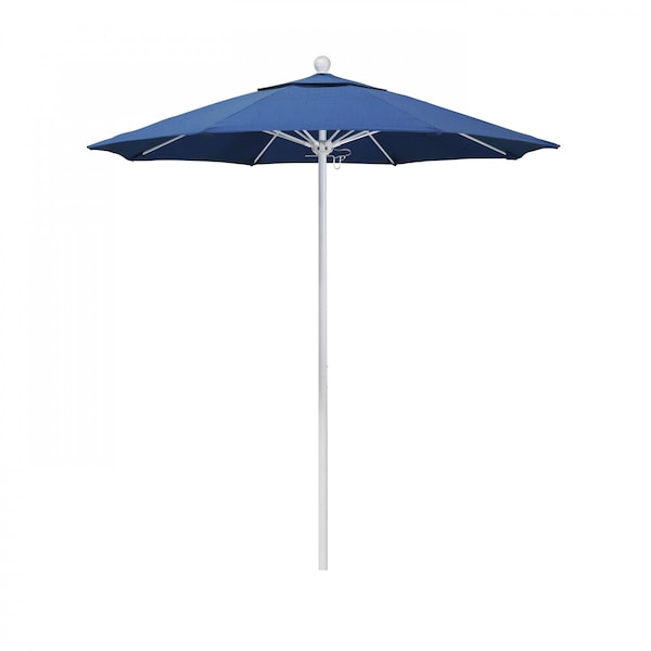 California Umbrella Patio Umbrella, Octagon, 96" H, Sunbrella Fabric, Regatta - 194061004791