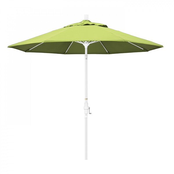 California Umbrella Patio Umbrella, Octagon, 101" H, Sunbrella Fabric, Parrot - 194061026656