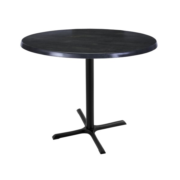 Holland Bar Stool Co 36" Tall In/Outdoor All-Season Table, 36" dia. Black Steel Top - OD211-3036BWOD36RBLKSTL