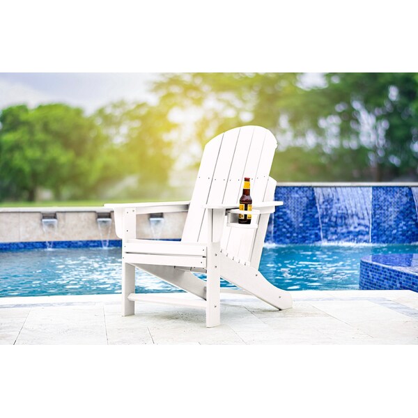 Dura Patio Heavyduty Adirondack Chair, White - HEAVYDUTY WHITE