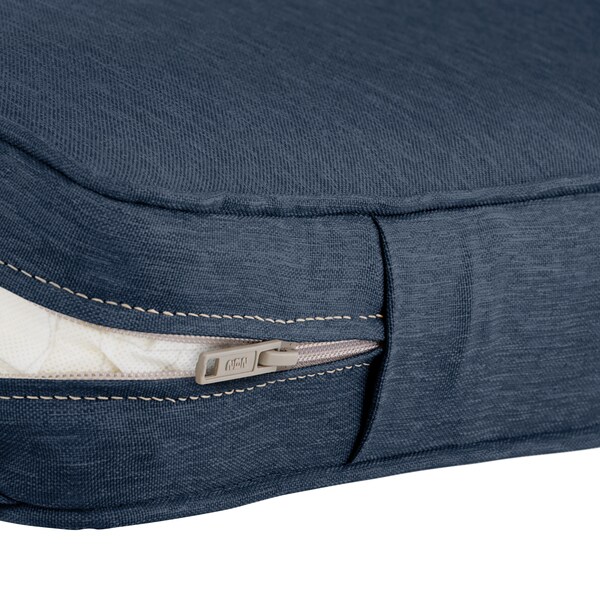 Classic Accessories Patio Lounge Back Cushion Cover, 25x15x4", Heather Indigo - 60-559-015501-RT