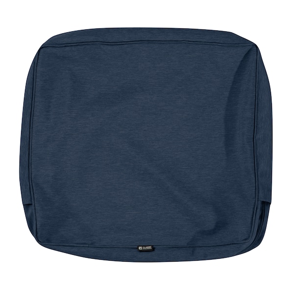 Classic Accessories Patio Lounge Back Cushion Cover, 25x15x4", Heather Indigo - 60-559-015501-RT