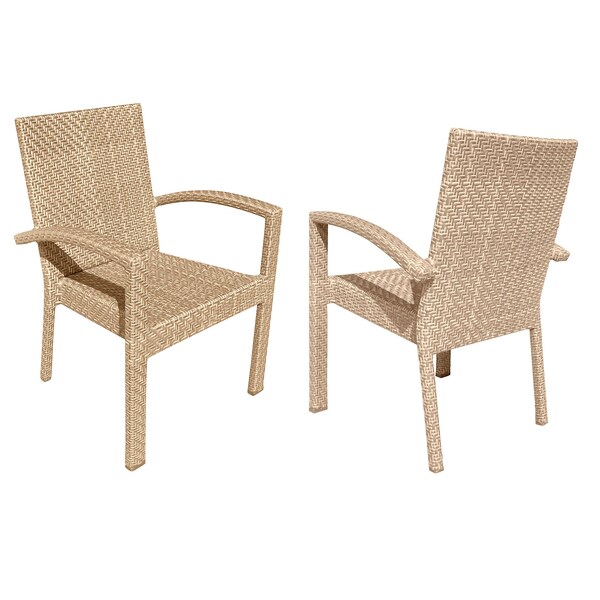 Panama Jack Outdoor Panama Jack Austin Dining Armchairs Set of 2 - PJO-3801-NAT-AC-SET2