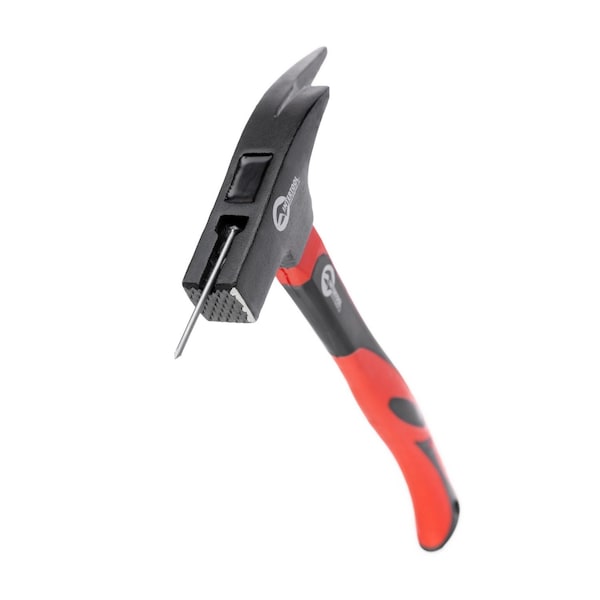 Intertool Carpenters Roofing Hammer, 21 oz., 13 in. Fiberglass Handle - HT08-0230