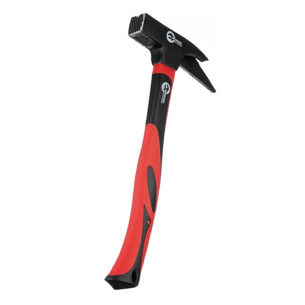 Intertool Carpenters Roofing Hammer, 21 oz., 13 in. Fiberglass Handle - HT08-0230