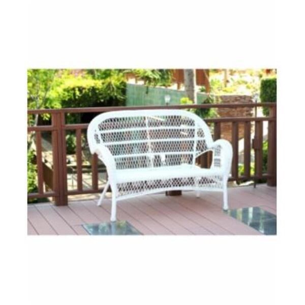 Jeco Santa Maria Honey Wicker Patio Love Seat - W00210-L