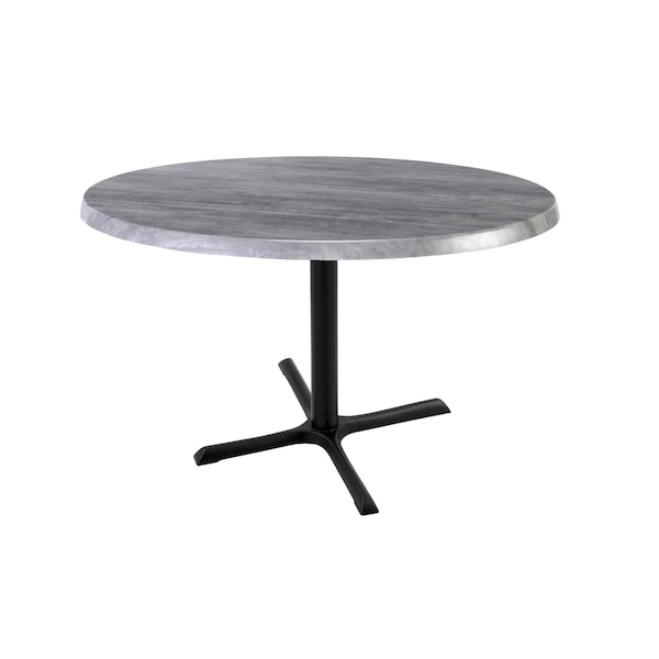 Holland Bar Stool Co 30" Tall In/Outdoor All-Season Table, 36" dia. Greystone Top - OD211-3030BWOD36RGRYSTN