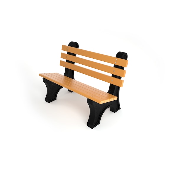 Frog Furnishings Cedar 4' Comfort Park Avenue Bench - PB 4CEDCPAE