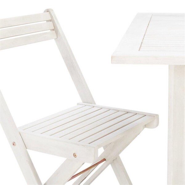 Safavieh Arvin Table & 4 Chairs, White - PAT7001D