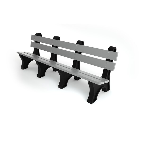 Frog Furnishings Gray 8' Colonial Bench - PB 8GRACOLE