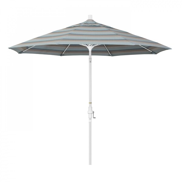 California Umbrella Patio Umbrella, Octagon, 101" H, Sunbrella Fabric, Gateway Mist - 194061027004