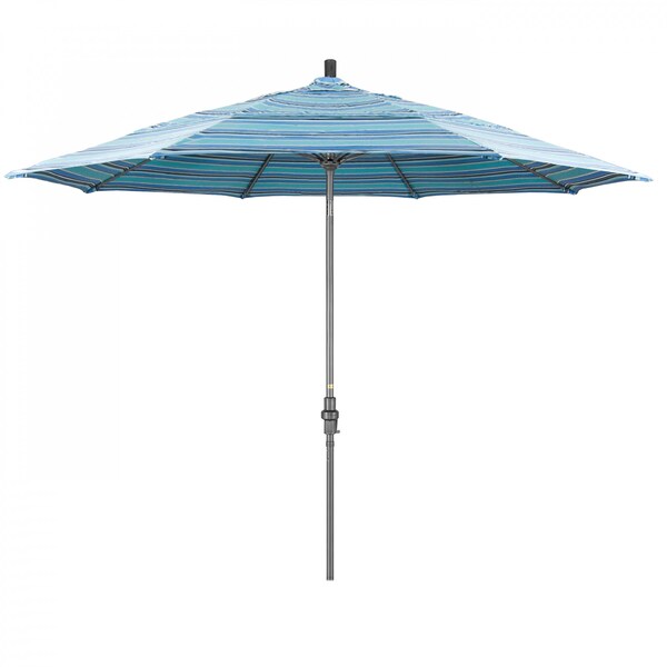 California Umbrella Patio Umbrella, Octagon, 109.5" H, Sunbrella Fabric, Dolce Oasis - 194061020036