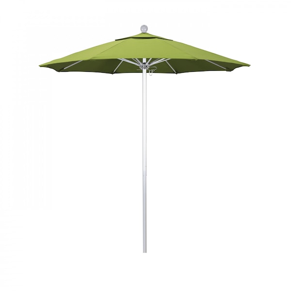California Umbrella Patio Umbrella, Octagon, 96" H, Sunbrella Fabric, Parrot - 194061002841