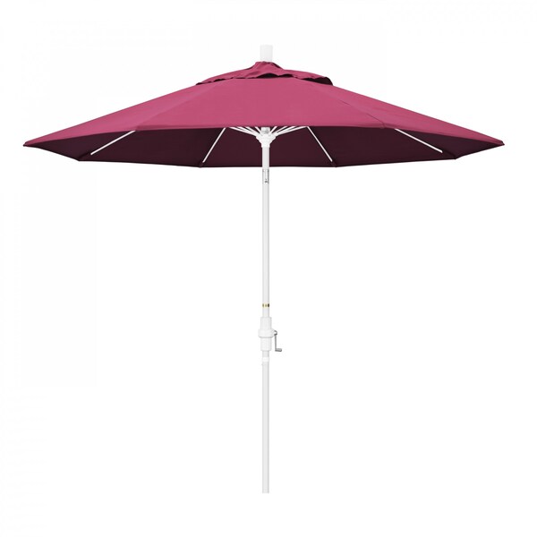 California Umbrella Patio Umbrella, Octagon, 101" H, Sunbrella Fabric, Hot Pink - 194061026854