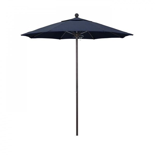 California Umbrella Patio Umbrella, Octagon, 96" H, Sunbrella Fabric, Spectrum Indigo - 194061003626