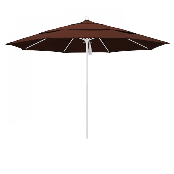 California Umbrella Patio Umbrella, Octagon, 107" H, Sunbrella Fabric, Bay Brown - 194061001929