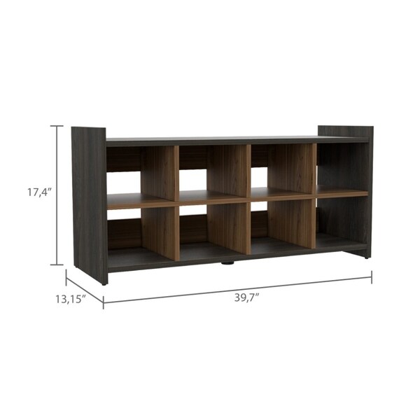 Tuhome Entryway Storage Unit, Eight Shoe Capacity, Espresso/Mahogany - ZCG5659