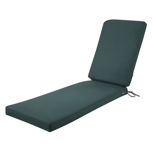 Classic Accessories Ravenna Chaise Cushion, Mallard Green, 72"x21"x3" - 62-001-MGREEN-EC