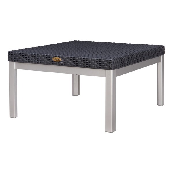 Lagoon Russ Rattan Style Coffee Table with Aluminum Legs - 7022K3-C2LGS