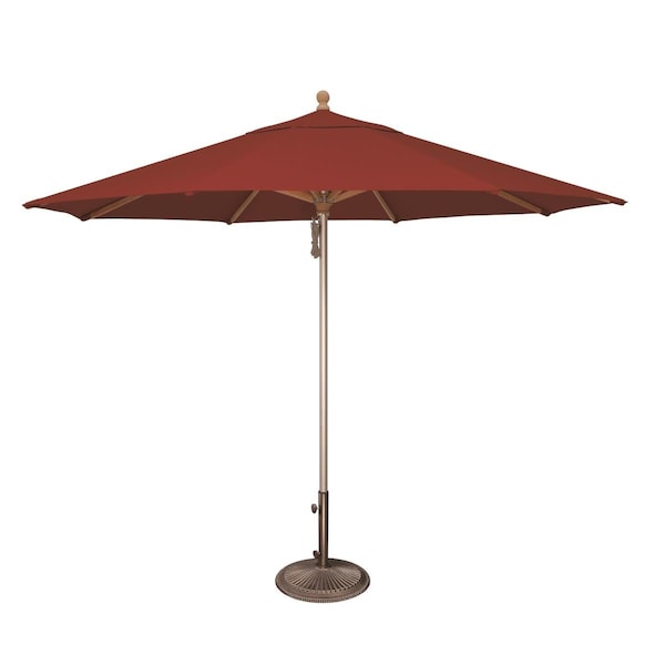 Cerrar SimplyShade Ibiza 11 ft. Solefin Wood &amp; Aluminum Umbrella Tangerine - CE2650464