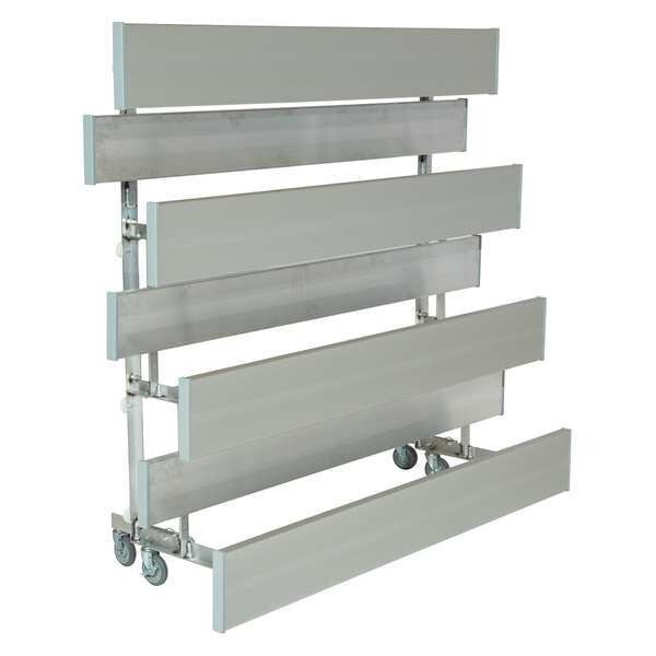 National Recreation Systems Bleacher, 4 Rows, 15 Seats, 7-1/2 ft. L - TR-0407.5ALRSTD