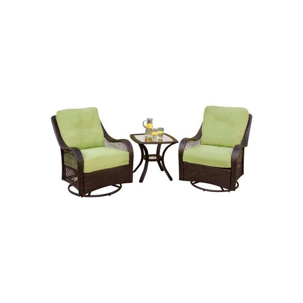 Almo Fulfillment Services Hanover Orleans 3 Piece Outdoor Patio Set - ORLEANS3PCSW