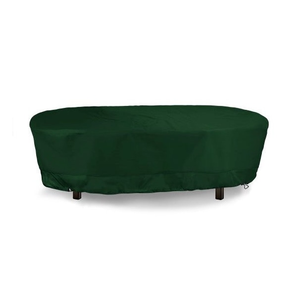 Eevelle Meridian Oval Table Set Cover, Hunter Green, 122 in L x 30 in W x 78 in H - MDTBLOVL_122L_78W_30H-HTR