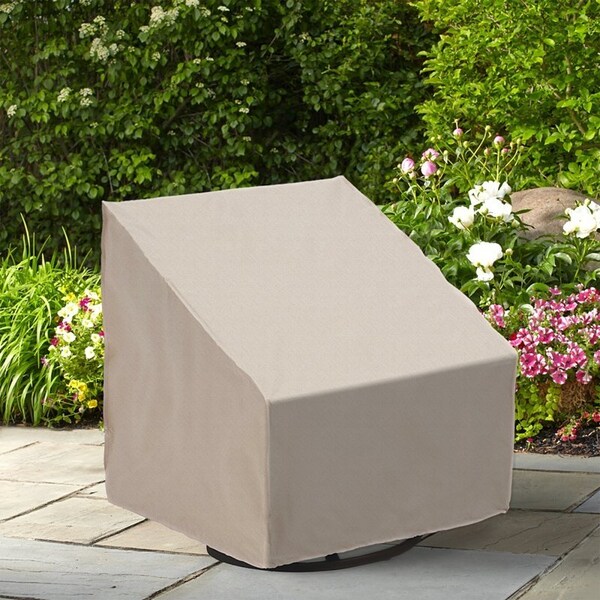 Mr. Bar-B-Q Oversized Chair Cover, 33 in L, 35 in W, 36 in H, Elastic, Taupe - 07833BBGD