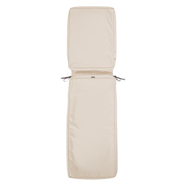 Classic Accessories Montlake Cover, Slip, Chaise Lounge Cushion, Antique Beige, 72"x21" - 60-028-010301-RT