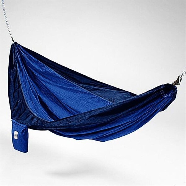 Kings Pond Enterprises Hammaka Parachute Silk Lightweight Portable Double Hammock - Blue - KI316327
