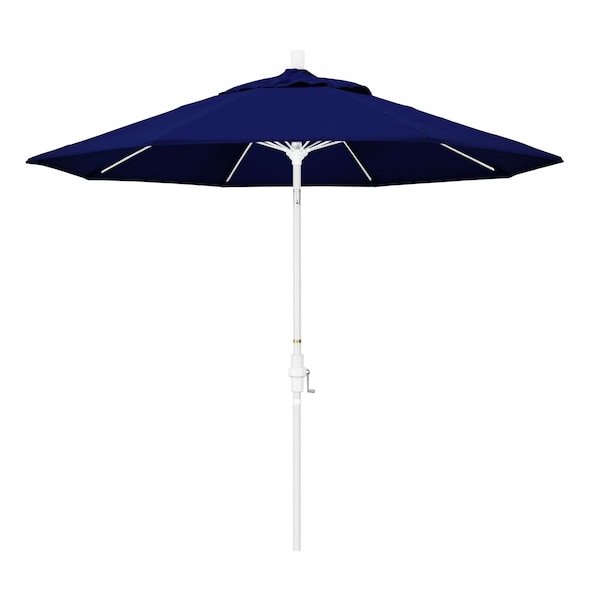 California Umbrella Patio Umbrella, Octagon, 101" H, Sunbrella Fabric, True Blue - 194061026892
