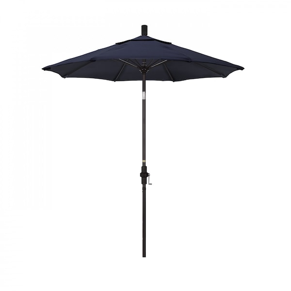 California Umbrella Patio Umbrella, Octagon, 102.5" H, Sunbrella Fabric, Navy - 194061024133