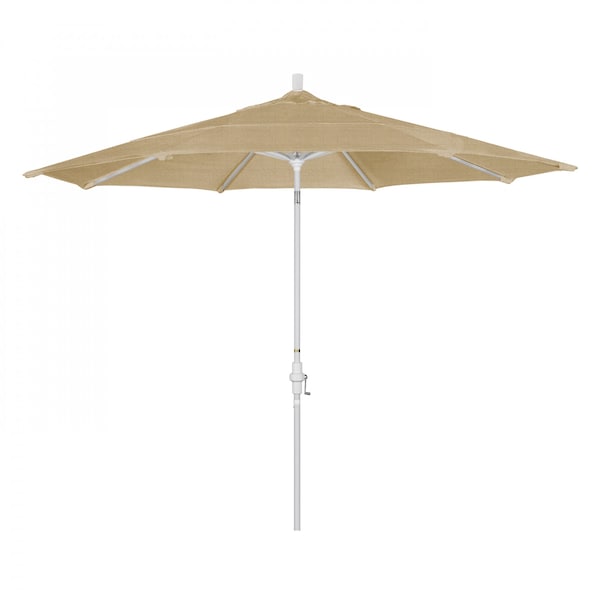 California Umbrella Patio Umbrella, Octagon, 110.5" H, Sunbrella Fabric, Linen Sesame - 194061014813
