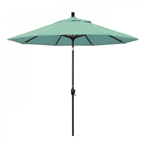 California Umbrella Patio Umbrella, Octagon, 101" H, Sunbrella Fabric, Spectrum Mist - 194061032824