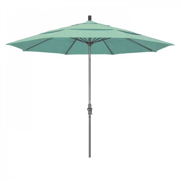California Umbrella Patio Umbrella, Octagon, 109.5" H, Sunbrella Fabric, Spectrum Mist - 194061019665