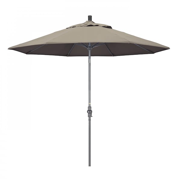 California Umbrella Patio Umbrella, Octagon, 101" H, Sunbrella Fabric, Taupe - 194061025048