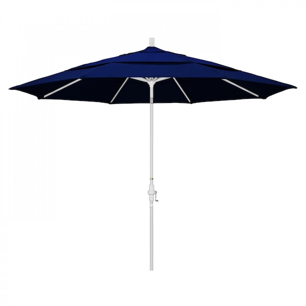 California Umbrella Patio Umbrella, Octagon, 110.5" H, Sunbrella Fabric, True Blue - 194061014738