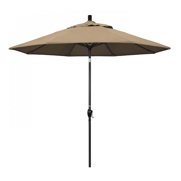 California Umbrella Patio Umbrella, Octagon, 101" H, Sunbrella Fabric, Heather Beige - 194061034941