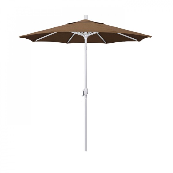 California Umbrella Patio Umbrella, Octagon, 95.5" H, Sunbrella Fabric, Teak - 194061030530