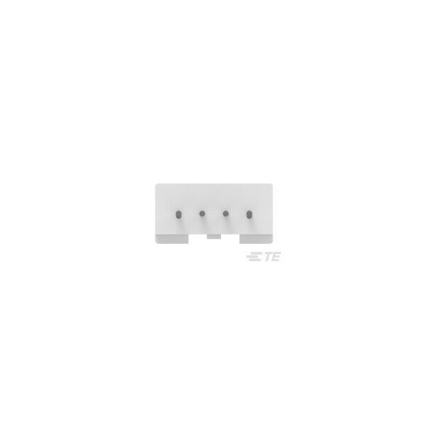 Te Connectivity Board Connector, 4 Contact(S), 1 Row(S), Male, Straight, Solder Terminal, Locking, Natural - 1744439-4