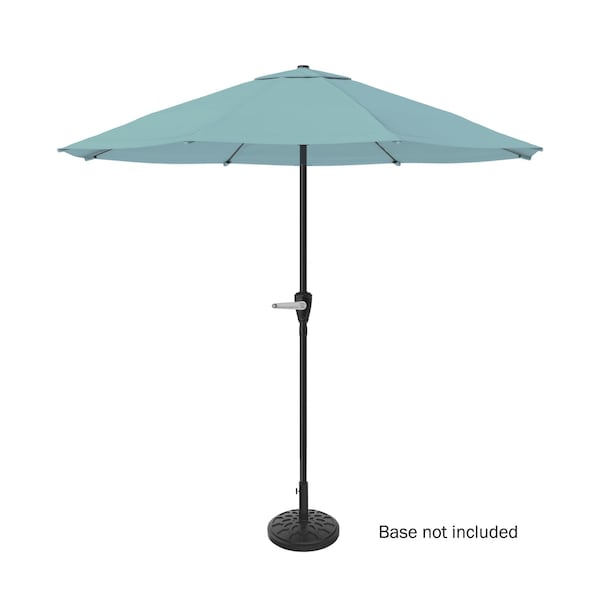 Pure Garden 9-Foot Outdoor Patio Umbrella with Base, Sand - 50-LG1041