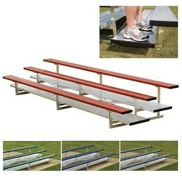 Powerhouse 5 Row 21 ft. Powder Coated Bleachers - Red - PO3199996