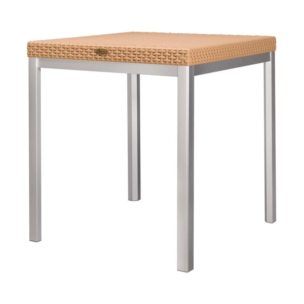 Lagoon Russ Rattan Style Dining Table with Aluminum Legs - 7022N4-D2LGS